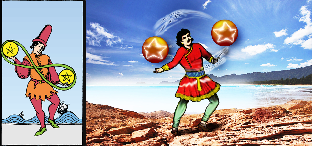 tarot.ideazunlimited.net.Two of pentacles